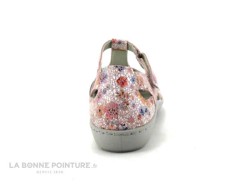 Achat chaussures 3 Points de Suspension Femme Chaussure aérée, vente 3 Points de Suspension 24012-000 rose multi - Nu-pieds bout