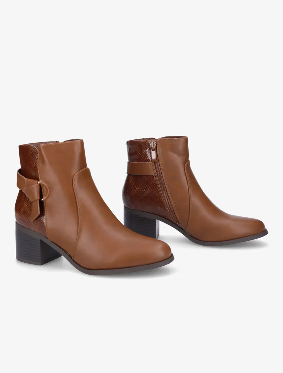 Bottines bi-matière à boucle
