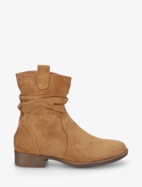 Bottines montantes froncées