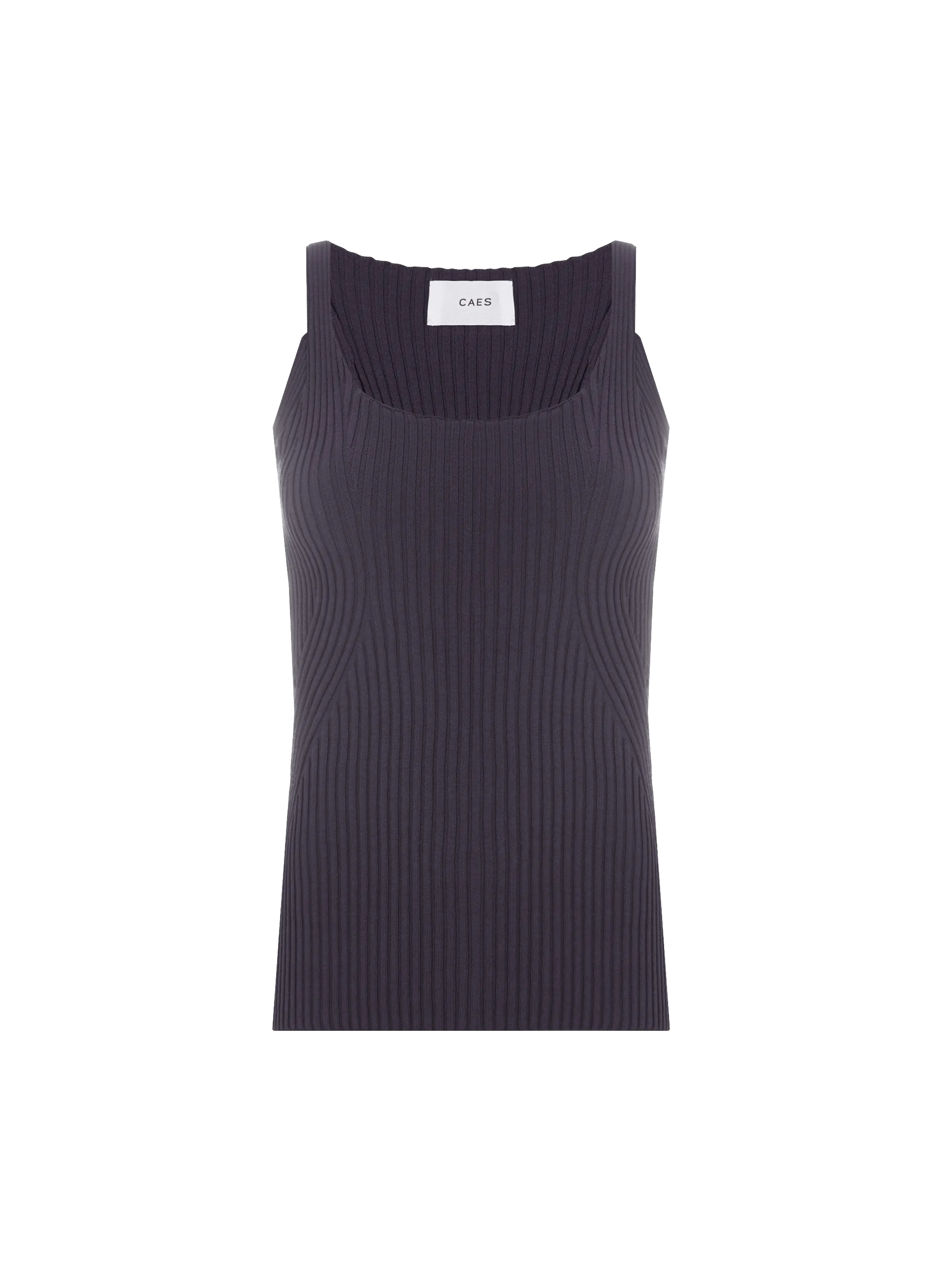 CAES  Top débardeur côtelé - Gris