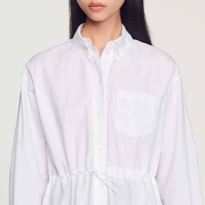 Chemise longue à liens