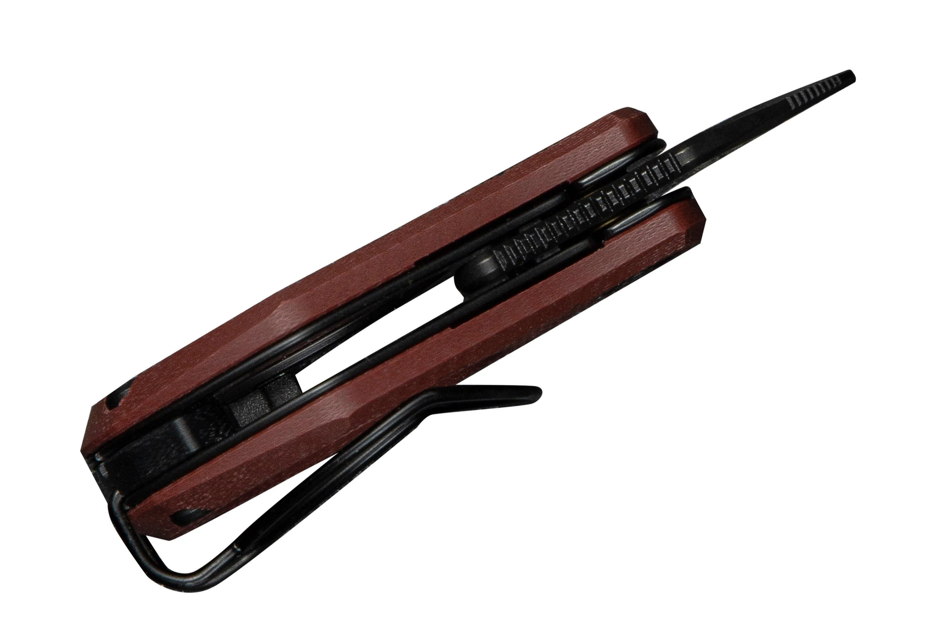 Civivi Pyrus C23038-1 Black 14C28N, Burgundy G10, Ostap Hel design, couteau de poche
