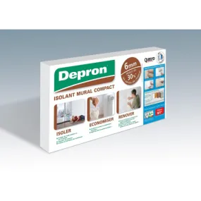 DEPRON Carton de 10 plaques polystyrène DEPRON mur intérieur Ep.6mm...
