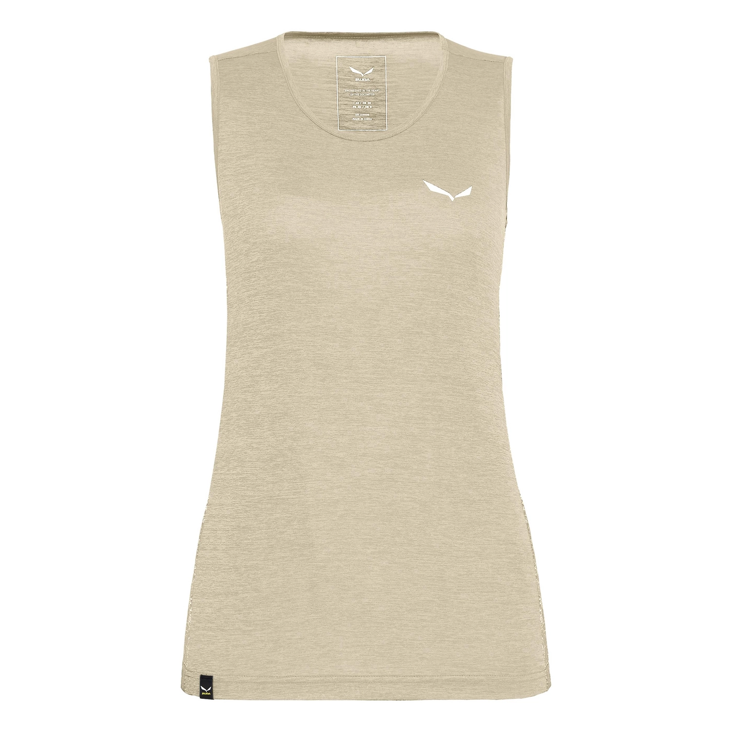 Débardeur Salewa Femme Puez Graphic Dry Oatmeal Melange