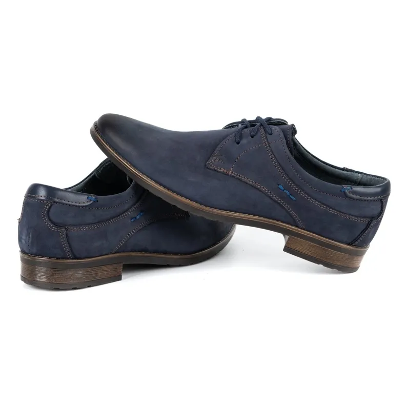 KOMODO Chaussures élégantes pour hommes 877 bleu marine