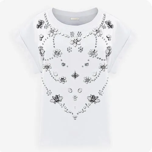 Mes Demoiselles Paris - T-Shirt - Mani Blanc