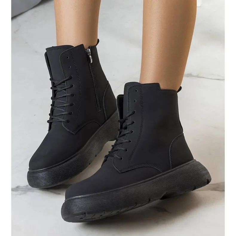 PA1 Bottes doublées noires de Neile le noir