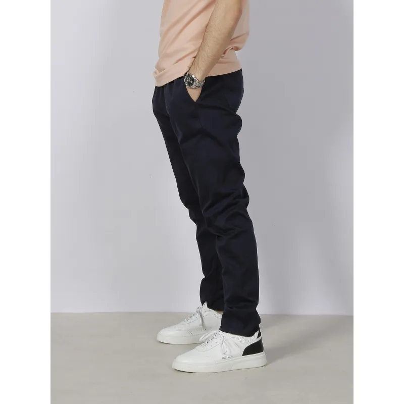 Pantalon chino 734 bleu marine homme - Serge Blanco | wimod
