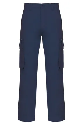 Pantalon multipoches pour homme - SP105 - bleu marine 