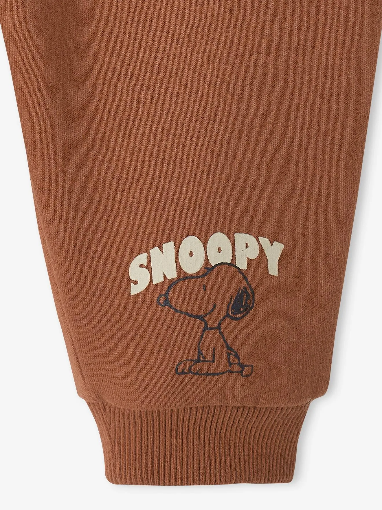 Pantalon Peanuts® Snoopy bébé en molleton chocolat - Snoopy