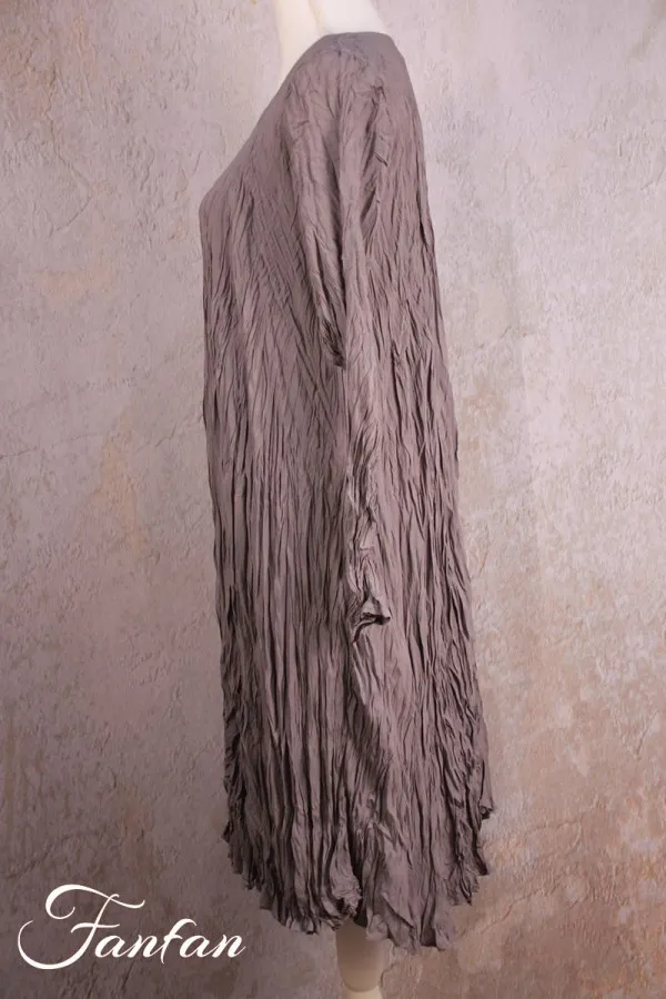 Privatsachen Robe froissée en soie et viscose Naturgeid Helmut