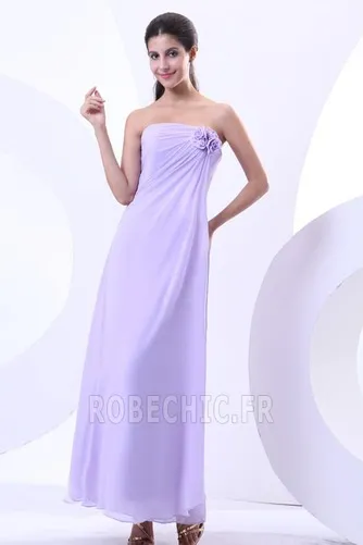 Robe Demoiselle d'Honneur Bustier Avec châle Fourreau Couvert de Tulle