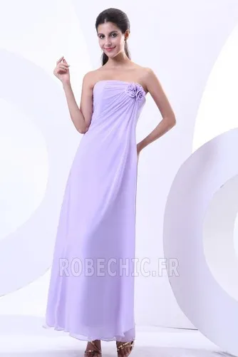 Robe Demoiselle d'Honneur Bustier Avec châle Fourreau Couvert de Tulle