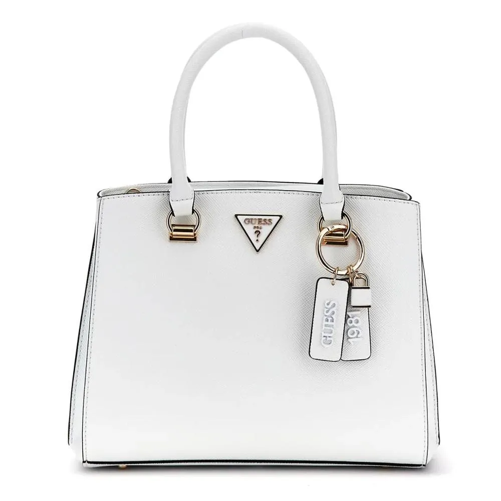 Sacs à main Blanc Femme Guess Noelle Girlfriend Satchel
