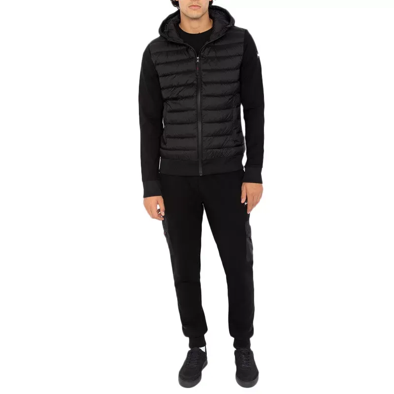 Sweat à capuche Schott BIG SWEATSHIRT CAP BI MATIERE