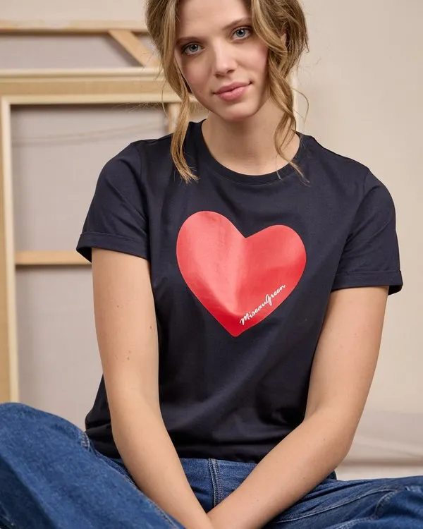 T-shirt Cheryl bleu marine 