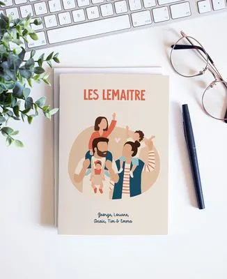 Tote bag Famille sur les épaules