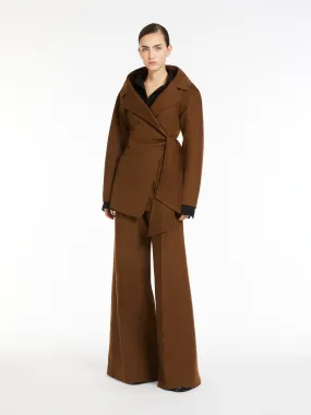 Veste croisée en chameau