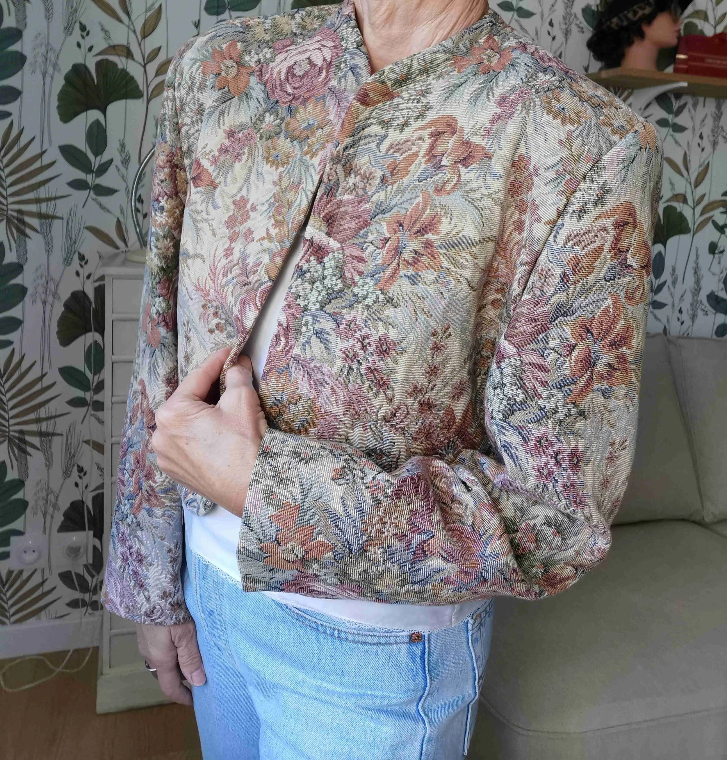 Veste à fleurs